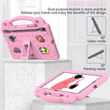 EIDERWOOD Samsung Galaxy Tab S11 / S10 Lite / S10 FE / S9 FE / S9 / S8 / S7 - Børne Cover m. Kickstand & Håndtag - Lyserød