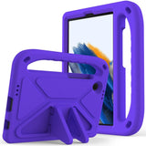 EIDERWOOD Samsung Galaxy Tab A11 / A9 Børnecover med Kickstand og Håndtag - Lilla