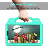 EIDERWOOD Samsung Galaxy Tab A11 / A9 Børnecover med Kickstand og Håndtag - Grøn