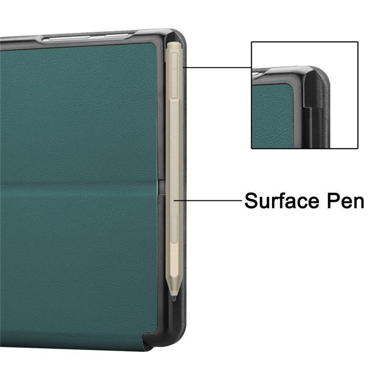 Microsoft Surface Go 4 - EIDERWOOD Kunstlæder Flip Cover - Grøn