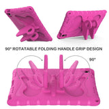 Samsung Galaxy Tab A11+ (Plus) / A9+ (Plus) EIDERWOOD Butterfly Børne Cover m. Skulderstrop & Ståfunktion - Pink