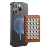 Silikone Sugekop Mobilholder m. MagSafe - Brun / Hvid