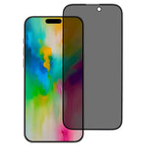 iPhone 16 Plus / 15 Plus Skærmbeskyttelsesglas - Privacy Funktion - Gennemsigtig