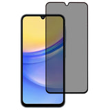 Samsung Galaxy A16 - Full-Fit Hærdet Skærmbeskyttelsesglas - Privacy Funktion - Gennemsigtig/Sort