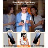 TORRAS - iPhone 16 Pro - Full Fit Skærmbeskyttelse m. Installationsramme - Privacy Funktion - Gennemsigtig