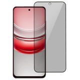 Realme 14X (5G) - Full Fit Hærdet Skærmbeskyttelsesglas - Privacy Funktion - Gennemsigtig