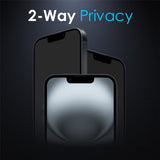 iPhone 17e / 16e NORTHJO Privacy Skærmbeskyttelsesglas - 0.3mm - Gennemsigtig
