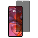 Motorola Moto G15 / G05 - Full Fit Hærdet Skærmbeskyttelsesglas - Privacy Funktion - Gennemsigtig