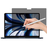MacBook Air 13" M2/M3/M4 (2022-2025) Anti-Spy Beskyttelsesfilm - Gennemsigtig