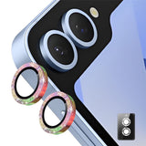 Samsung Galaxy Z Flip7 ENKAY Glitter Kameralinsebeskyttelse - Multifarvet