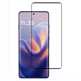 Motorola Edge 60 Pro - Skærmbeskyttelsesglas - Gennemsigtig / Sort