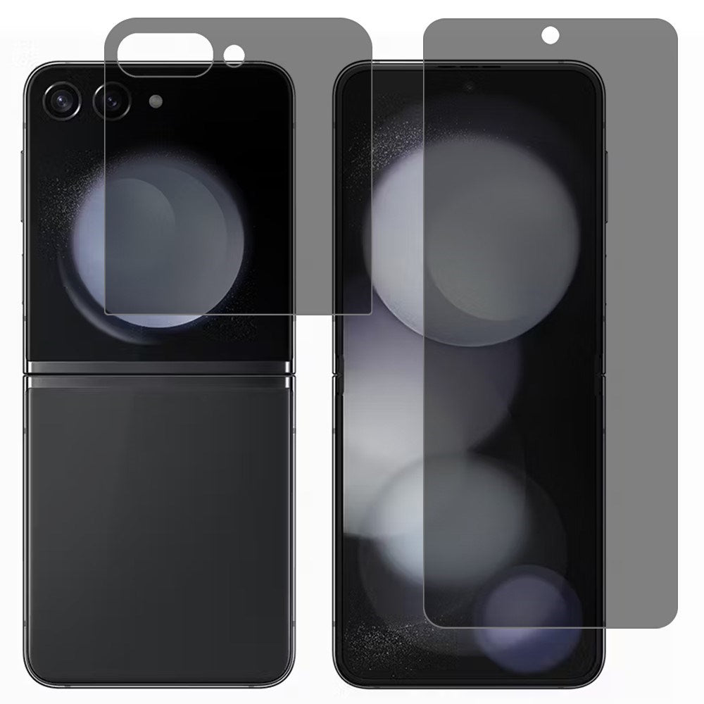 Samsung Galaxy Z Flip7 Skærmbeskyttelsesglas - Privacy Funktion - Gennemsigtig