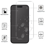 iPhone 17 - 2-i-1 Beskyttelsessæt - Hærdet Skærmbeskyttelsesglas & 2 stk Kameralinsebeskyttelsesfilm - Gennemsigtig