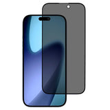 iPhone 17 Pro - Full Fit Hærdet Skærmbeskyttelsesglas - Privacy Funktion - Gennemsigtig