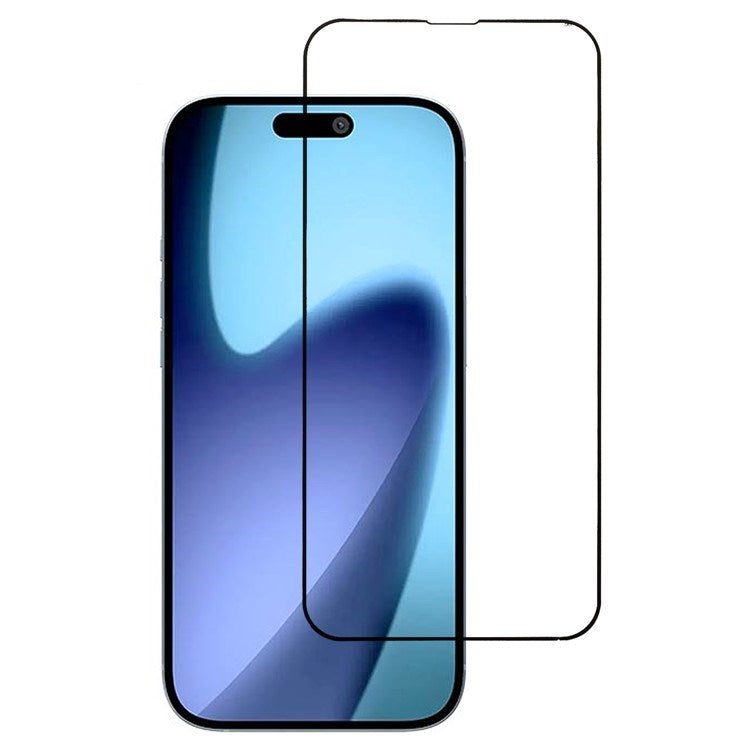 iPhone 17 Pro - Hærdet Skærmbeskyttelsesglas - Gennemsigtig / Sort Kant