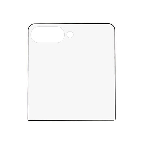 Skærmbeskyttelsesglas - Samsung Galaxy Z Flip7 - Gennemsigtig / Sort
