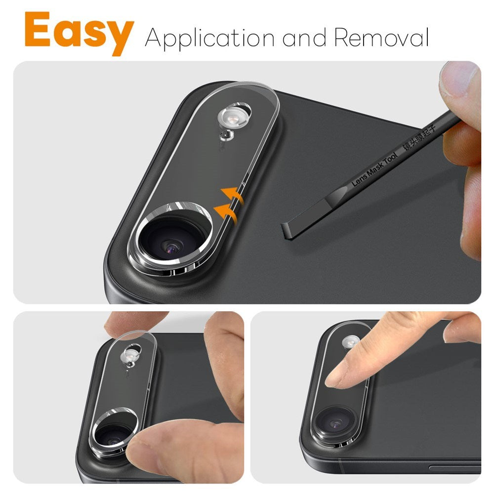 NORTHJO iPhone Air Kameralinsebeskyttelse - Gennemsigtig