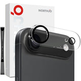 NORTHJO iPhone Air Kameralinsebeskyttelse - Gennemsigtig / Sort