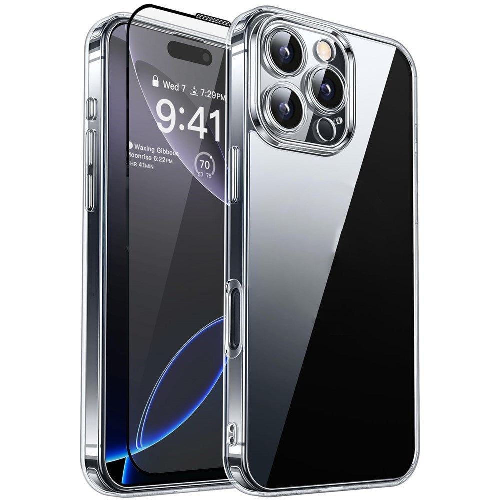 RURIHAI - iPhone 14 Pro - 2-i-1 Beskyttelsessæt - Gennemsigtig