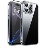 RURIHAI - iPhone 14 Pro - 2-i-1 Beskyttelsessæt - Gennemsigtig