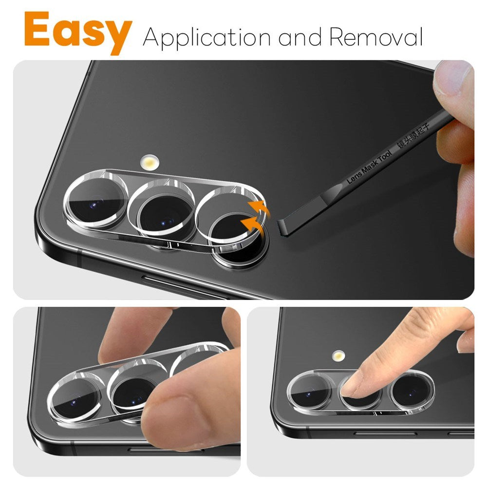 NORTHJO Samsung Galaxy S25 FE Kameralinsebeskyttelse - Gennemsigtig