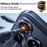 iPhone 17 Pro - TORRAS LensGuard Kameralinsebeskyttelsesglas - Sort