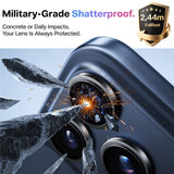 iPhone 17 Pro Max - TORRAS LensGuard Kameralinsebeskyttelsesglas - Sort