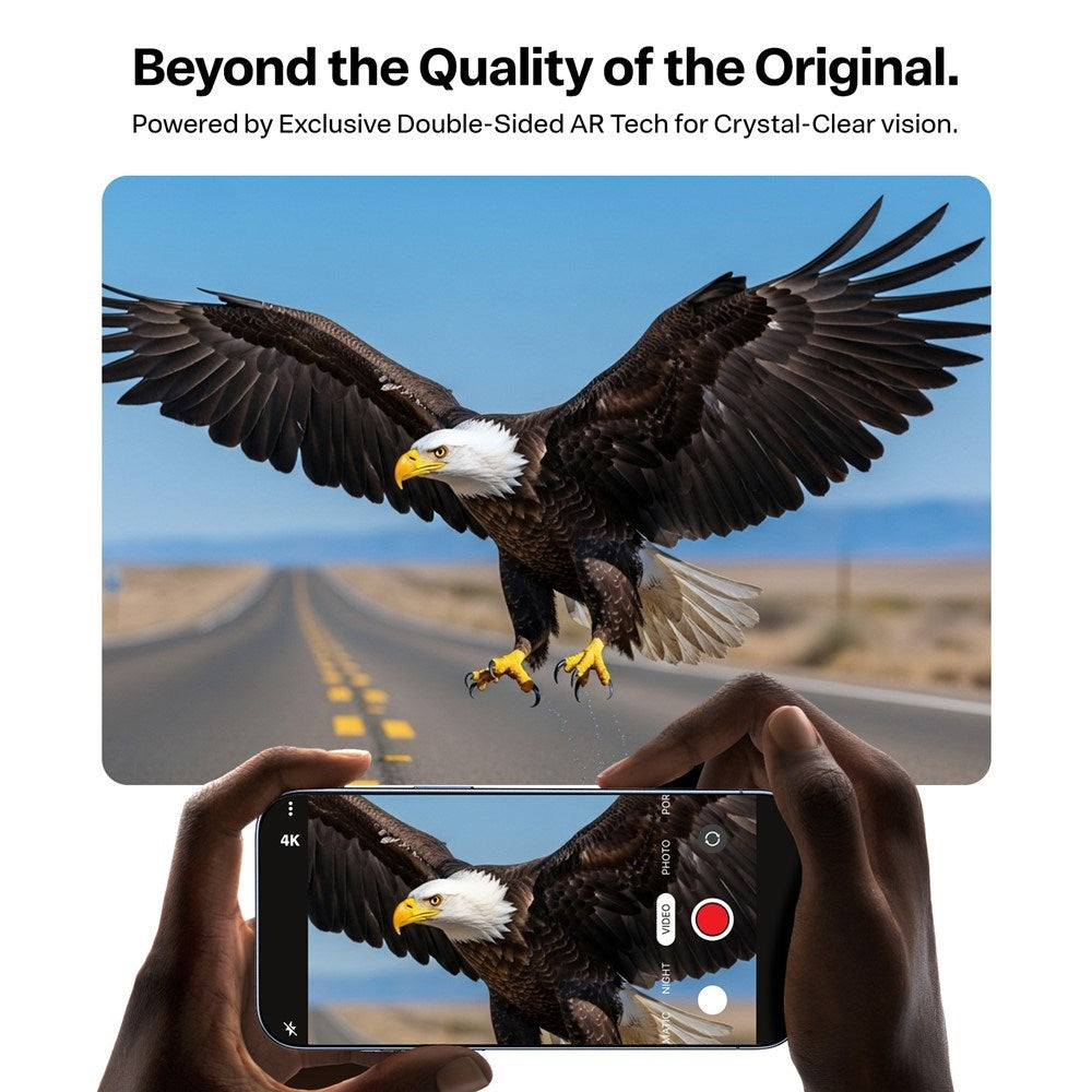 iPhone 17 Pro Max - TORRAS LensGuard Kameralinsebeskyttelsesglas - Sort