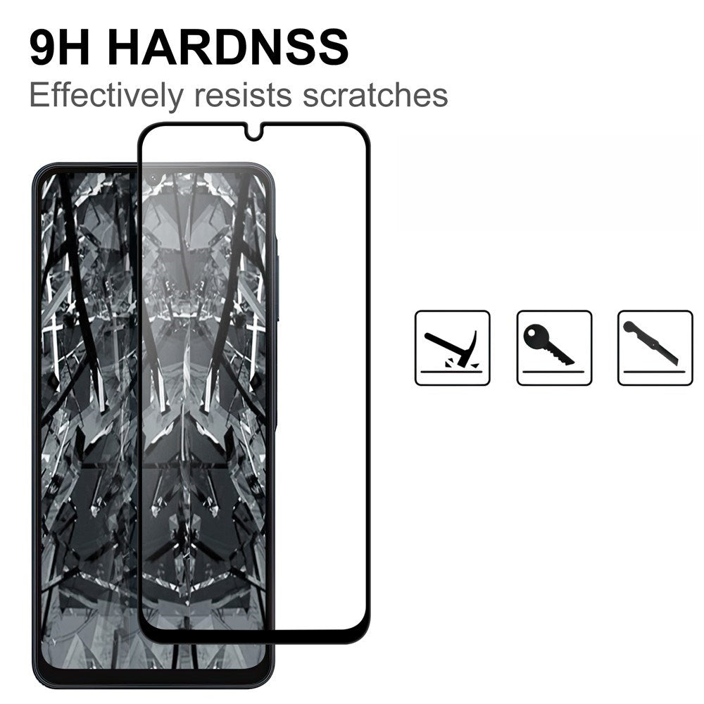 Samsung Galaxy A07 - EIDERWOOD Skærmbeskyttelsesglas 9H - Gennemsigtig / Sort Kant