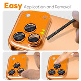 iPhone 17 Pro NORTHJO Kameralinsebeskyttelse - Mat Metal & Glas - Orange