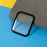 Apple Watch 11 / 10 (46mm) Skærmbeskyttelse - Hærdet Glas - Gennemsigtig / Sort Kant