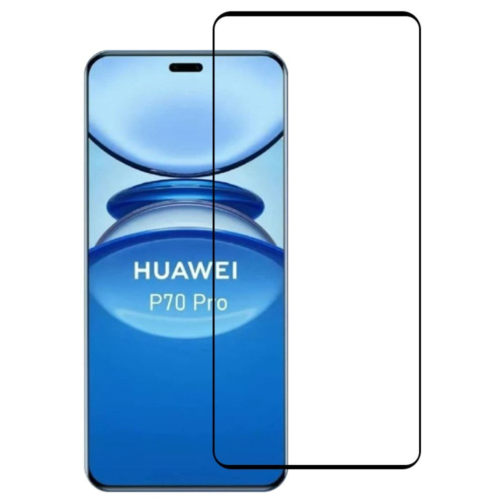Huawei Pura 70 Pro / 70 Pro+ (Plus) / 70 Ultra - Hærdet Skærmbeskyttelsesglas - Gennemsigtig / Sort