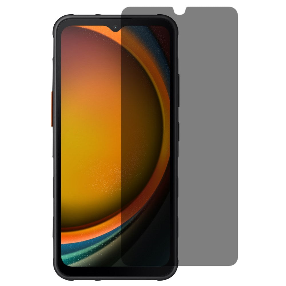 Samsung Galaxy Xcover 7 - Full Fit Hærdet Skærmbeskyttelsesglas - Privacy Funktion - Gennemsigtig