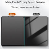 Samsung Galaxy Tab A9 Hærdet Skærmbeskyttelsesglas m. Privacy - Gennemsigtig