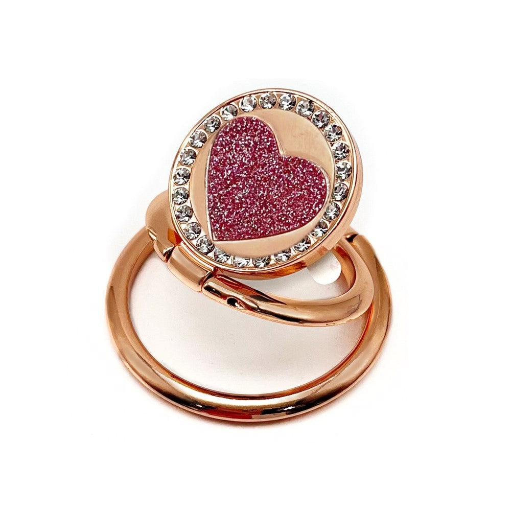 Mobil Selvklæbende Holder - Hjerte - Lyserød