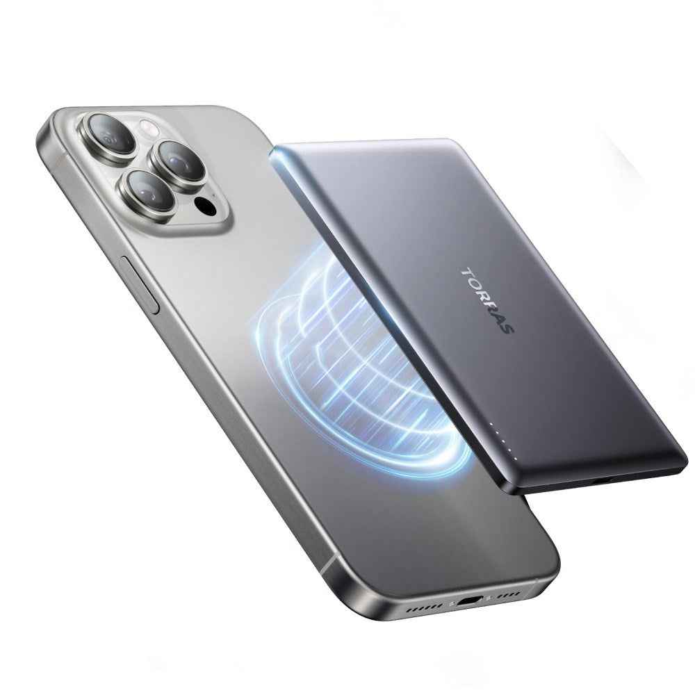 TORRAS MiniMag Power Bank 5.000 mAh - MagSafe - Grå