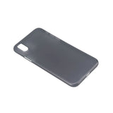 iPhone X / XS GEAR Semi Transparent Fleksibelt Plast Mobil Cover - Sort