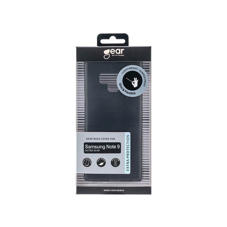 Samsung Galaxy Note 9 GEAR Semi Transparent Fleksibelt Plast Mobil Cover - Sort