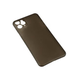 iPhone 11 Pro Max GEAR Semi Transparent Fleksibelt Plast Mobil Cover - Sort