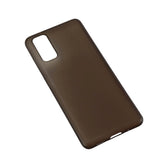 Samsung Galaxy S20 GEAR Semi Transparent Fleksibelt Plast Mobil Cover - Sort