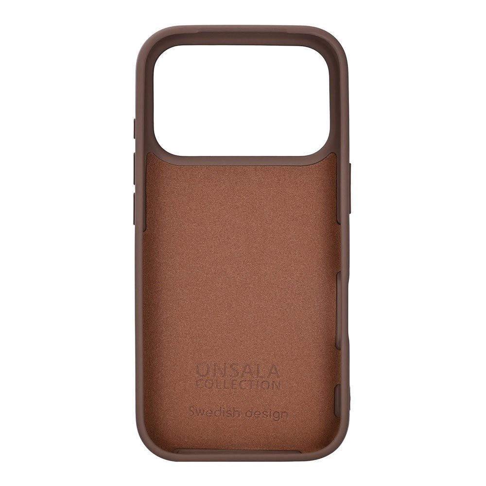 Onsala iPhone 17 Pro Silikone Bagside Cover - Chocolate