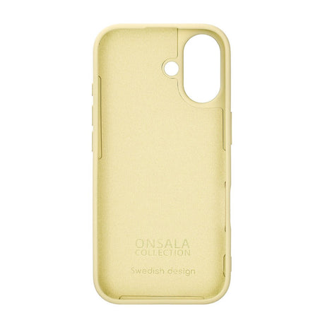 Onsala iPhone 17 Silikone Bagside Cover - Lemon