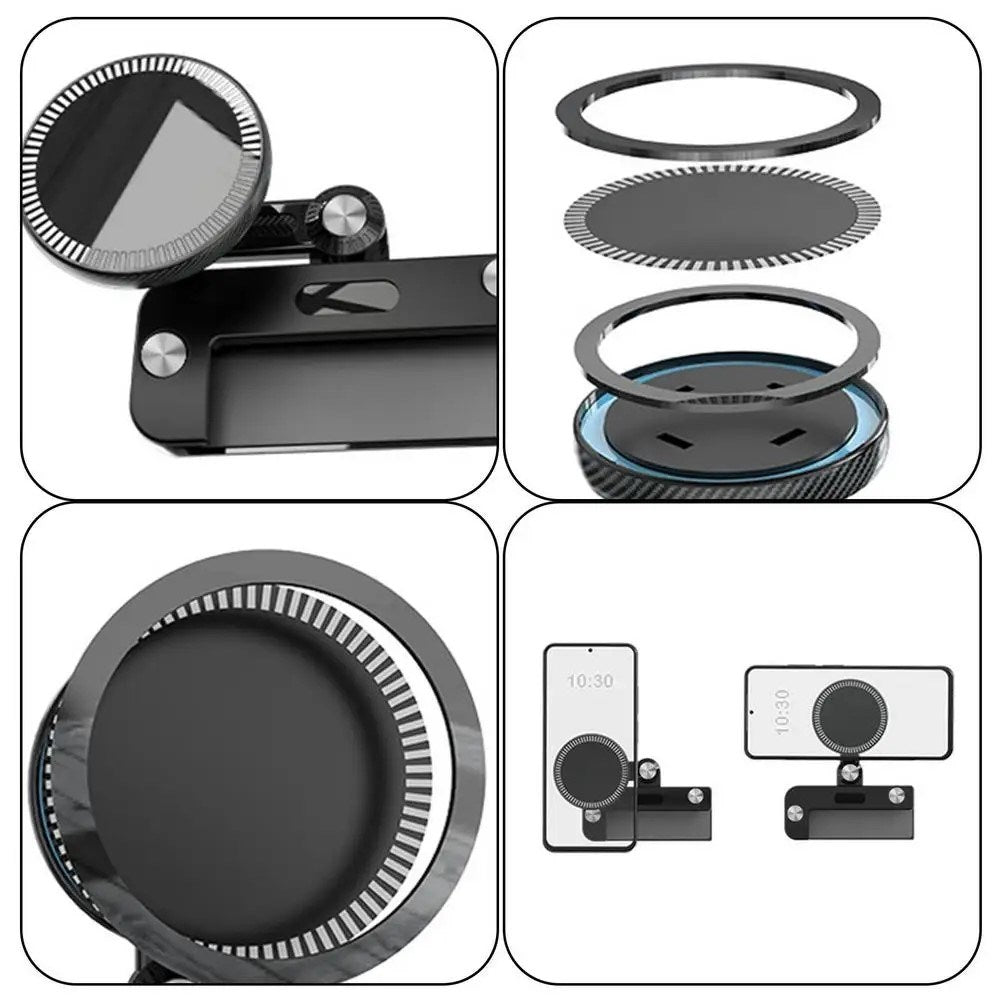 Magnetisk Mobilholder til Skærm til Tesla Model 3 / Y (2020-22) - MagSafe Kompatibel - Sort