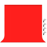 Fotobaggrund m. Klemme 2 x 2 m - Rød