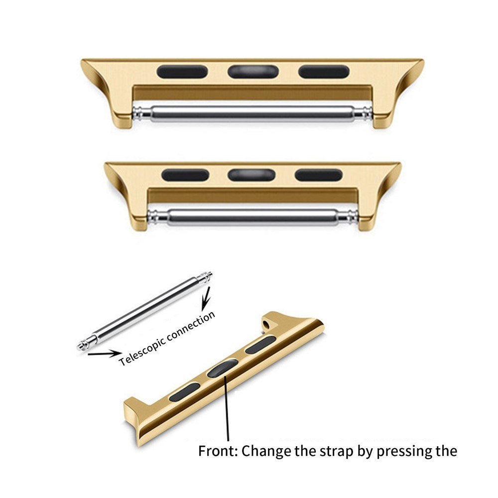 Apple Watch (38/40/SE/41/42mm) Adapter til Urrem - 20mm - Gold