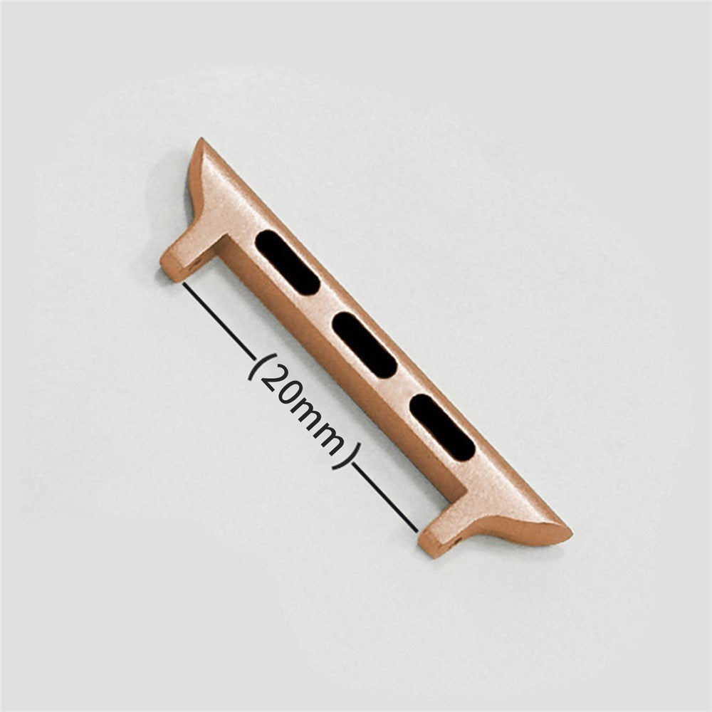 Apple Watch (38/40/SE/41/42mm) Adapter til Urrem - 20mm - Rose Gold