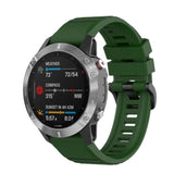 Universal Garmin 22mm Riflet Rem af Silikone - Army Grøn