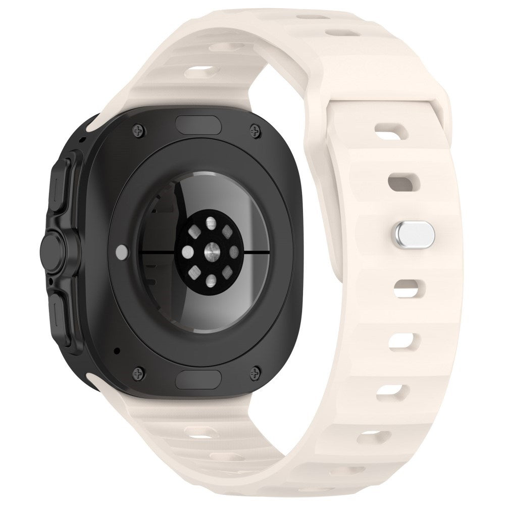 EIDERWOOD Samsung Galaxy Watch Ultra (47mm) Silikone Urrem m. Enkel Spænde - Beige