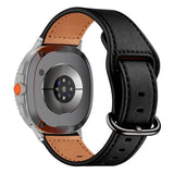 Samsung Galaxy Watch 8 / 8 Classic (40 / 44 / 46mm) - Kunstlæder Rem - Sort