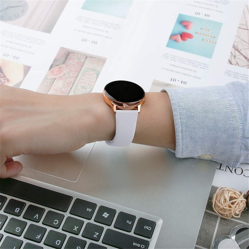 Huawei Watch GT 4 (41mm) / Garmin Venu 3S (18mm) Silikone Urrem - Lyserød